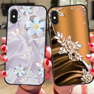 Iphone X / Iphone Xs / Iphone Xs max case with floral print, luxury women's case