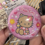 [NEW] 2Pcs Y2K Aesthetic Shiny Hello Kitty Badge Kawaii Zebra Pattern Hello Kitty Badge Bapa Decorat