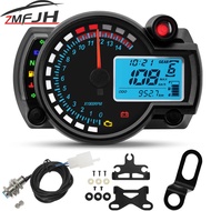 Universal Moto Dashboard LCD Digital Motorcycle Odometer Speedometer Meter Instrument Adjustable 0- 
