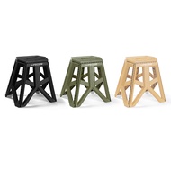 [特價]LIFECODE 軍風高腳款折合椅/折疊椅/凳子-3色可選軍綠