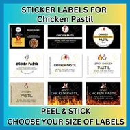CHICKEN PASTIL STICKER LABELS | PEEL & STICK