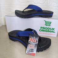 Sandal Jepit Anak Ji&za Motif Geometris Warna Hitam/Biru - Nyaman & Stylish
