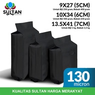 Black Gusset Valve Aluminum Bag Delkochoice Powder Packaging Aluminium Foil