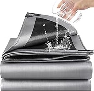 Tarpaulin Waterproof Heavy Duty - Thick 180gsm Weatherproof Outdoor Waterproof Tarpaulin 3m x 5m, Fr