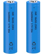 18650 Battery 3.7 Volt 2 Packs 18650 Button Top Battery 3400mAh 18650 Rechargeable Batteries 18650 f