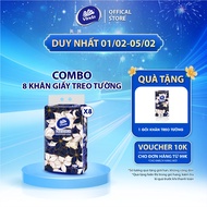 [COMBO 8 PACK OF WALL PAPER] Vinda Prestige 4D premium wall paper towels 3 layers 212 sheets