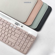 NARCISSUS13A0E Wireless Keyboard Sleeve, Portable Anti-Shock Storage Bag,  PU Leather Dustproof Ultr