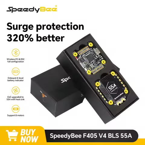 Speedybee F405 V4 Stack BLS 55A 4in1 ESC+FC 30x30 - Betaflight/iNAV Bluetooth 3-6S FPV Racing Drone 