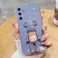 Mobile Phone Case For Samsun A22/5g A05 A71/4g A05S Soft Type Bear Stand Rotating Back Cover