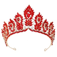 Bridal Crown Pageant Concept Crown Baroque Alloy Crown Wedding Dress Accessories Headdress