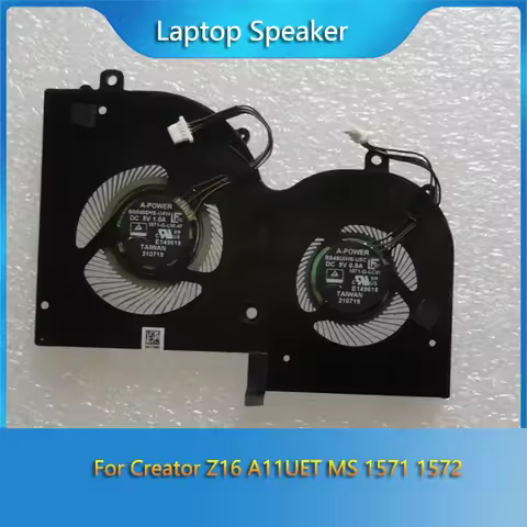 Brand New Original GPU CPU Cooling Fan For Msi Creator Z16 A11UET MS-1571 MS-1572 BS4505HS-U5C 1571-