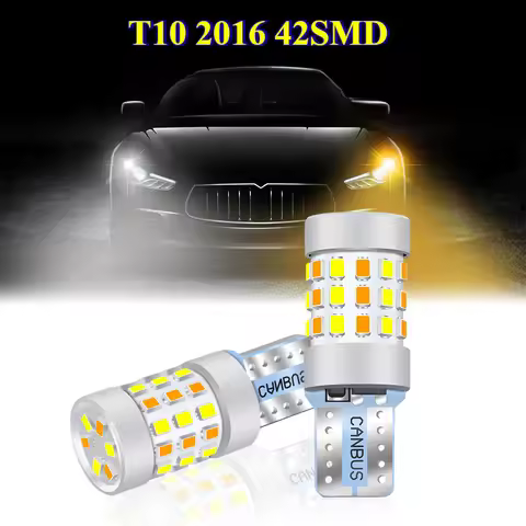 2PCS T10 W5W Led 194 168 2016 42SMD Car Led Turn Signal Lamp Clearance Reading Parking Light headlam