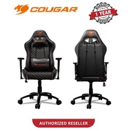 COUGAR - ARMOR PRO Gaming Chair / Breathable PVC Leather & Micro Suede-Like Texture . Black Version
