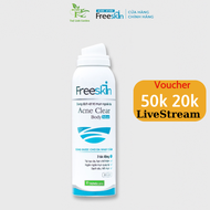 Xit mụn lưng ngực Freeskin 80ml gel tắm sữa tắm ngừa mụn freeskin 250ml giảm viêm nang lông mờ thâm
