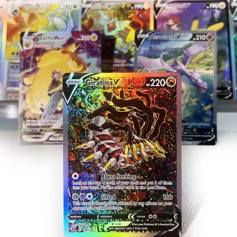 Lost Origin PKM Cards PTCG6-D GX Rainbow Giratina V Aerodactyl Pikachu Rare Collection Battle Toys G