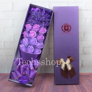 Hộp quà 18 bông hồng sáp kim tuyết - Quà tặng ngày lễ phụ nữ việt nam 20/10 - Quà tặng sinh nhật - H