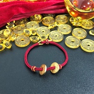 IY-18K Original round money amulet red string bracelet men and women adjustable size gift giving sel