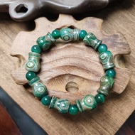 Dzi Beads Vase Distressed Three-Eyed Dzi Beads Bracelet