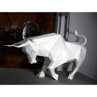 DIY 3D Papercraft A4 Paper Model Decor Kit: Bull