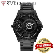 GUESS Watches W1298G2 GUESS Chrome Dual Time Gent's Watch