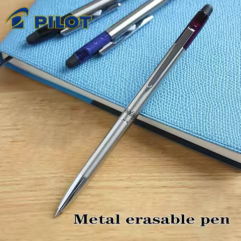 1PC Japan Pilot Frixion Ball Slim 0.38mm Metal Erasable Gel Pen Rollerball Pen Back To School Kawaii