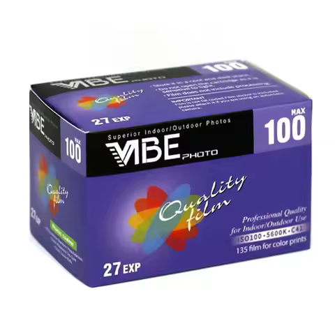 2026 Original 135 Color Film 27 VIBE MAX 35mm Film DecarBurized C41 Film Rolls ISO100 Applicable For