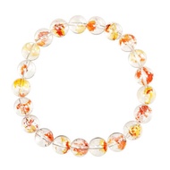 【正佳珠寶】膠花水晶 頂級錦鯉膠花水晶 8.8-9.3mm 錦鯉膠花手珠