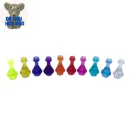 Triangle Vase Assembly Toy - Glass Jar - Moc Accessory Experiment Bottle