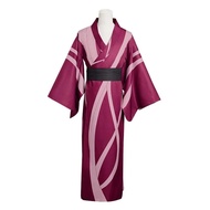 Shinazugawa Sanemi Cosplay Costume Women Men Red Long Kimono Anime Halloween Carnival Party Role Pla