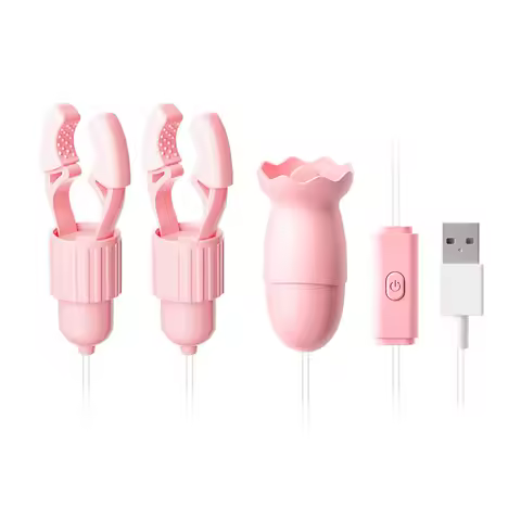 Female Vibrator 10 Vibrating Modes Multi-functional Vulvar Stimulator with USB Interface for Adult E