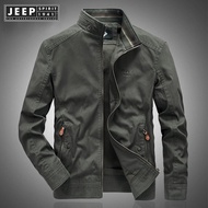 JEEP SPIRIT 1941 ESTD Autumn Winter Jacket Men Coats Military Jacket Men Loose Pure Cotton Jacket Pl
