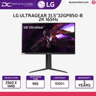 LG 32GP850-B 32-inch UltraGear QHD Nano IPS G-Sync Gaming Monitor - 1ms, 165Hz, Tilt/Height/Pivot Adjustable, Black