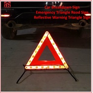 [SGHOMEPLUS1] Car Breakdown Sign Emergency Triangle Road Sign Reflective Warning Triangle Sign