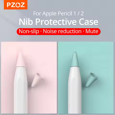 PZOZ 8pcs Protective Case For Apple Pencil 1 2st Pen Point Stylus Penpoint Cover Silicone Protector 
