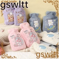 GSWLTT Hot Water Bottle Cartoon Tummy Warmers 500ml Hot Water Bag