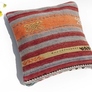 土耳其地毯抱枕套 羊毛抱枕套 kilim圖騰地毯枕頭套-歐洲西班牙風