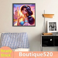 5D DIY Full Round Drill Diamond Painting Beautiful Modern Princess Home Decor [boutique520.sg]