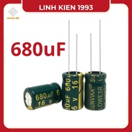 4 capacitors 680uF 16V capacitors 680uf16v