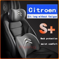 Citroen Car headrest lumbar support memory foam neck pillow Lumbar cushion Comfortable breathable Fo