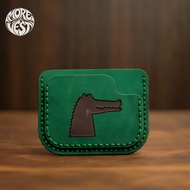 MOREVEST | ALSACE | Creazy Horse Leather Wallet - crocodile