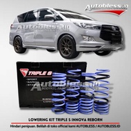PER LOWERING KIT TRIPLE S TOYOTA INNOVA REBORN DIESEL NOT TEIN EIBACH - SUKU CADANG MOBIL