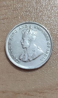 1935年香港一毫                                                      少見/保存良好/靚仔                           