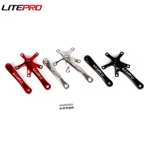 Litepro Bicycle 130BCD Square Crank 170MM Road Folding Bike Aluminum Alloy Crankset