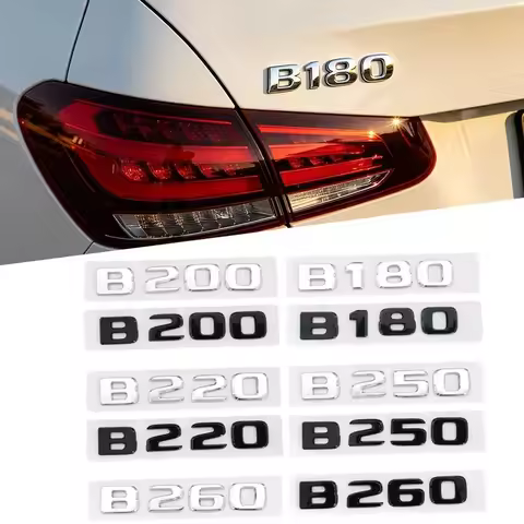 ABS Modified Car Fender Side Sticker Badge Rear Tail Emblem for Mercedes Benz B180 B200 B220 B250 B2