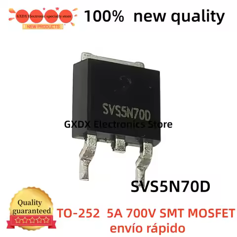 10-20-30-40-50 units 100% new original SVS5N70D TO252 5N70D 5N70 5A 700V SMT MOSFET TO-252 fast ship