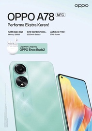 Oppo A78 5G / LTE 8/256 GB Garansi Resmi Not Oppo A57 A77s A76 A17