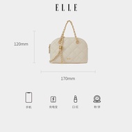 กระเป๋า ELLE หนังวัว กระเป๋าสะพายข้างทรงหอย กระเป๋าใส่กุญแจ โซ่ กระเป๋าถือสำหรับเดินทาง กระเป๋าแฟชั่