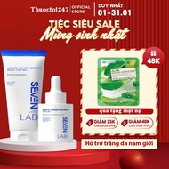 Combo sữa dưỡng thể và serum hỗ trợ trắng da nam giới Nio-C SEVENLAB hỗ trợ mờ thâm giúp sáng da vượ