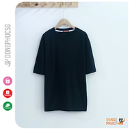 Áo thun trơn tay lỡ phông unisex nam nữ form rộng oversize thun mềm mịn mát mẻ ATLT | SG