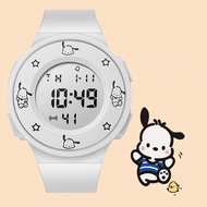 Hello Kitty Smart Digital Watch Waterproof Multifunction Rubber Strap Gifts Sanrio Cartoon Women Watches Kids Wristwatch